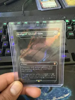 MTG English Bridge of Khazad-dum - Ensnaring Bridge (Surge Foil) NM Foil - Image 1