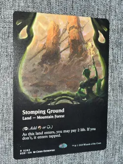 MTG Edge of Eternities BORDERLESS R Stomping Ground #0283 EOE - Image 1