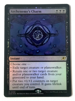 Magic The Gathering MTG: Archenemy's Charm-Instant Foil (EOE) Rare 0088 - Image 1