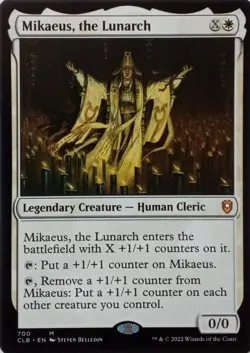 700 MIKAEUS, THE LUNARCH MYTHIC COMMANDER BATTLE FOR BALDUR'S GATE MTG CARD - Image 1