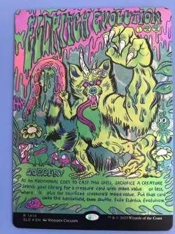 Ag-Mtg Foil Borderless Evolution Of The Another World Eldritch Green English Use - Image 1