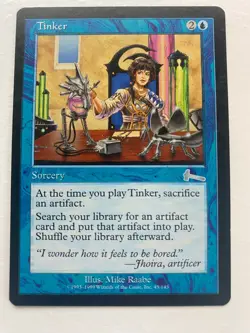 Tinker Urza's Legacy Regular Magic the Gathering MTG Card - Image 1