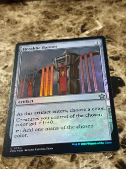 HERALDIC BANNER Magic the Gathering MTG Foundations Foil - Image 1