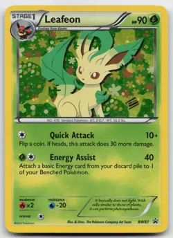 Pokemon tcg Black and White Promos #BW87 Leafeon Moderately played - Image 1