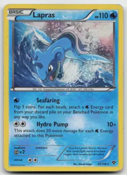 Pokemon tcg XY Base Set #35/146 Lapras Holo Lightly played - Image 1