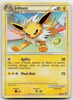 Pokemon tcg Undaunted #28/90 Jolteon Moderately played - Image 1