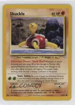 Shuckle Pokemon Neo Revelation #51 2001 04dh - Image 1