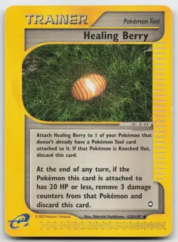 Pokemon tcg Aquapolis #125/147 Healing Berry Moderately played - Image 1