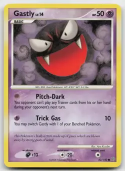 Pokemon tcg Stormfront #62/100 Gastly Moderately played - Image 1