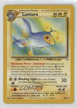 Lanturn Pokemon Neo Revelation #32 2001 04dh - Image 1