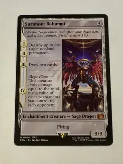 Summon: Bahamut Final Fantasy MTG Mythic Rare Mint - Image 1