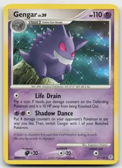 Pokemon tcg Diamond and Pearl #27/130 Gengar Moderately played - Image 1