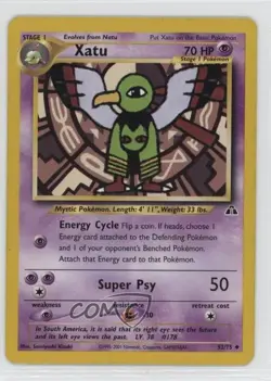 Xatu Pokemon Neo Discovery #52 2001 04dh - Image 1