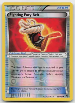 Pokemon tcg XY - BREAKpoint #99/122 Fighting Fury Belt RH Lightly played - Image 1