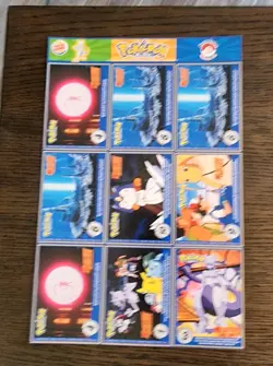 Complete Lot Burger King Pokemon Cards Movie Master Trainer Uncut Sheet 1999 - Image 3