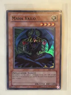 YUGIOH MAHA VAILO MRL-012 Super Rare Heavily Played - Image 1