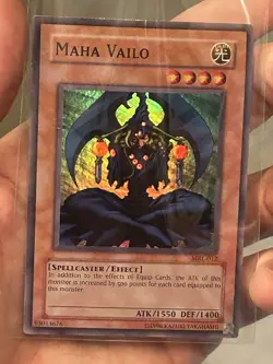 YUGIOH MAHA VAILO MRL-012 Super Rare Heavily Played - Image 3
