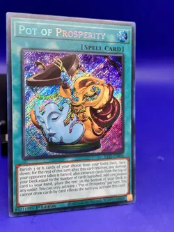 Yugioh Pot of Prosperity RA01-EN066 Secret Rare 1st Ed NM - Image 3
