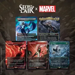 Magic the Gathering MTG Secret Lair Marvel, STORM, non-foil + Bonus card - Image 1