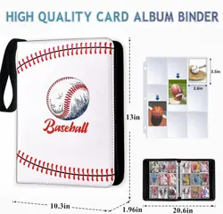 900 Pockets Baseball Card Binder, Trading Card Binder with 50Pcs Card Sleeves... - Image 2