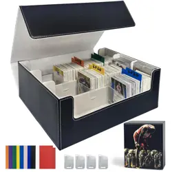 Basketball Card Deck Box for Trading Cards with 4 Supporters,1800+ TCG Storag... - Image 1