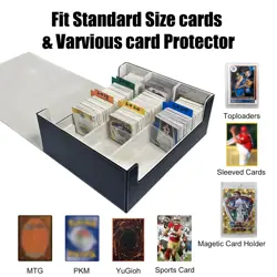 Basketball Card Deck Box for Trading Cards with 4 Supporters,1800+ TCG Storag... - Image 2