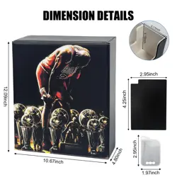 Basketball Card Deck Box for Trading Cards with 4 Supporters,1800+ TCG Storag... - Image 4