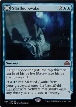088/297 STARTLED AWAKE / PERSISTENT NIGHTMARE SHADOWS OVER INNISTRAD MTG CARD - Image 1