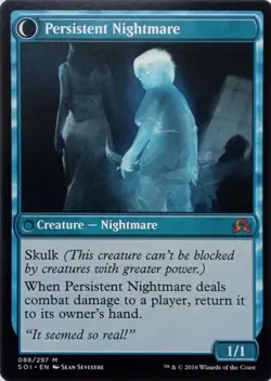 088/297 STARTLED AWAKE / PERSISTENT NIGHTMARE SHADOWS OVER INNISTRAD MTG CARD - Image 2