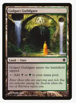 Golgari Guildgate #290 Commander Magic Card in a Protective Sleeve - Image 1