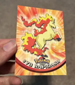 #78 Rapidash - Pokemon Topps Card - Blue Logo - Image 1