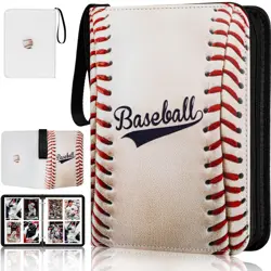 Baseball Card Binder,2024-2025 Sports Trading Card with Sleeves Holder Album,... - Image 1
