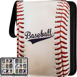 Baseball Card Binder,2024-2025 Sports Trading Card with Sleeves Holder Album,... - Image 1