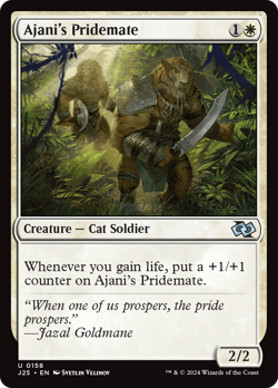 Ajani's Pridemate - 158 - Foundations Jumpstart- Near Mint - MTG - Image 1