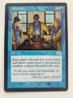 Windfall Urza's Saga Regular Magic the Gathering MTG Card - Image 1