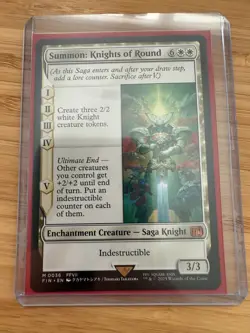Summon: Knights Of Round - Final Fantasy mythic rare MTG Magic 0036 - Image 1