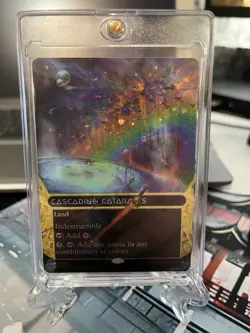 MtG - Cascading Cataracts - 0095 - Edge of Eternities - Borderless - Galaxy Foil - Image 1