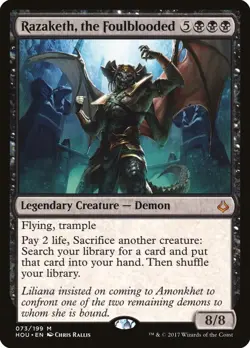 MTG Razaketh, the Foulblooded Hour of Devastation Regular NM - Image 1