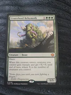 Craterhoof Behemoth, MTG, Magic the Gathering, Tarkir: Dragonstorm, TDM, NM-M - Image 1