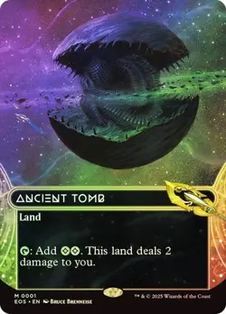 MTG - Ancient Tomb - Borderless Foil - Stellar Sights - Edge of Eternities - Image 1
