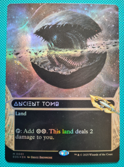 MTG - Ancient Tomb - Borderless Foil - Stellar Sights - Edge of Eternities - Image 2