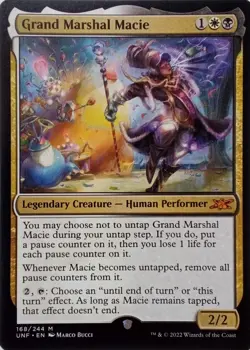 168/244 GRAND MARSHAL MACIE MYTHIC UNFINITY MTG CARD - Image 1