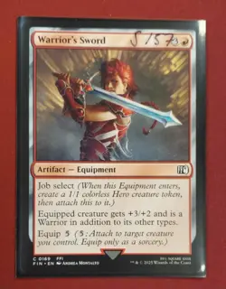 Warrior's Sword C 0169 - Final Fantasy MTG Magic The Gathering - Image 1