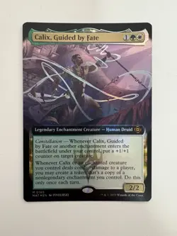 Calix Guided by Fate Foil Borderless MTG Magic the Gathering Card NM Mint MAT - Image 1