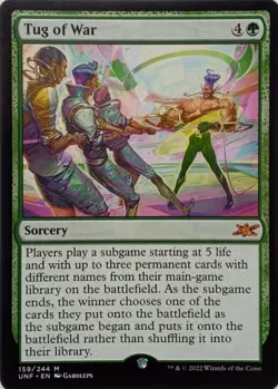 159/244 TUG OF WAR MYTHIC UNFINITY MTG CARD - Image 1