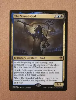 MTG The Scarab God x1 NM from Commander: Aetherdrift - Image 1