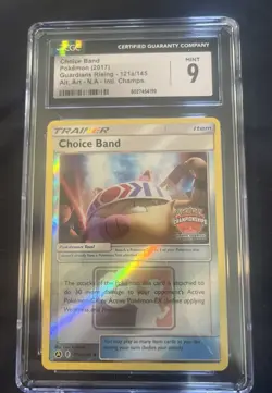 Choice Band Guardians Rising 121a/145 Stamped Pokemon Championships NA CGC 9 - Image 1