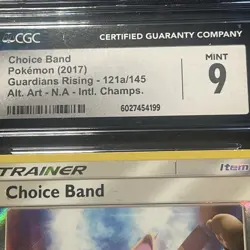 Choice Band Guardians Rising 121a/145 Stamped Pokemon Championships NA CGC 9 - Image 2