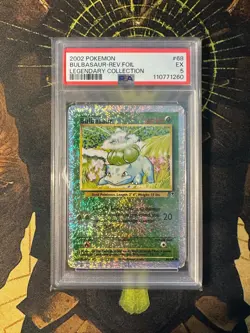 Pokemon Bulbasaur 68/110 Legendary Collection Reverse Holo PSA 5 - Image 1