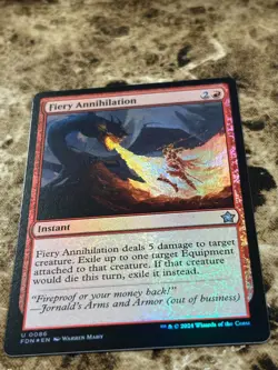 FIERY ANNIHILATION Magic the Gathering MTG Foundations Foil - Image 1